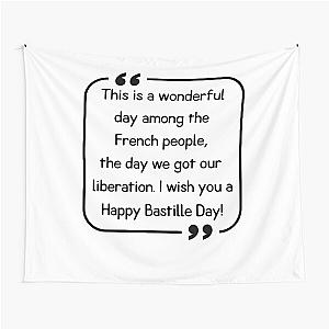 Bastille Day Quote Tapestry