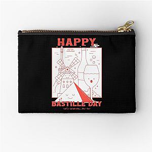 Happy Bastille Day Design   Zipper Pouch