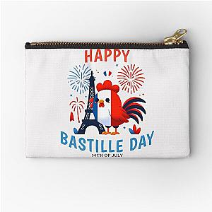 Bastille Day Chicken Zipper Pouch