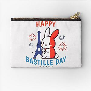 Bastille Day Bunny Zipper Pouch