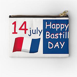 happy bastille day Zipper Pouch