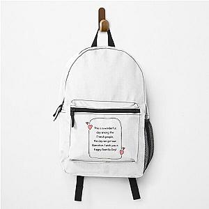 Bastille Day Quote Backpack