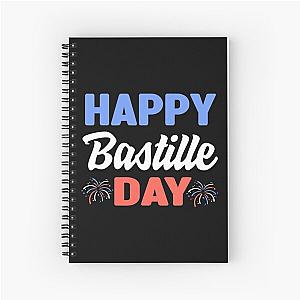 Happy Bastille Day French Bastille Day Party Spiral Notebook