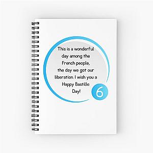 Bastille Day Quote Spiral Notebook