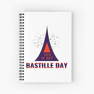 happy bastille day 4 Spiral Notebook