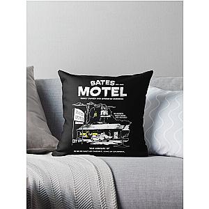 Bates Motel - Open 24 hours Throw Pillow