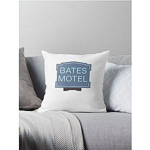 Bates motel sign Throw Pillow