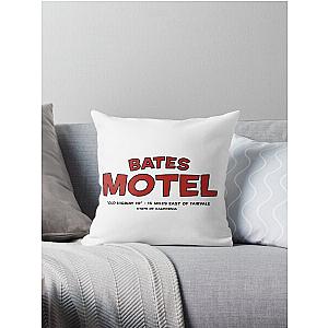 Bates Motel Staff- High Way 10 Fairvale Cali Throw Pillow