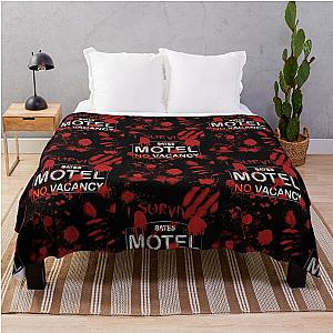 I Survived Bloody Bates Motel Throw Blanket