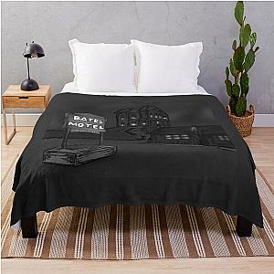 Psycho Bates Motel Horror Movie  Throw Blanket