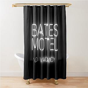 Bates Motel No Vacancy logo from the movie Psycho Shower Curtain