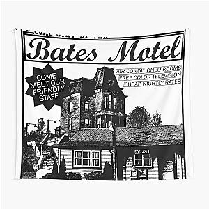 Bates Motel - Black Type Tapestry