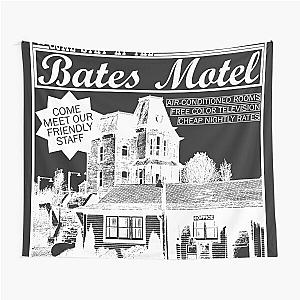 Bates Motel - White Type Tapestry