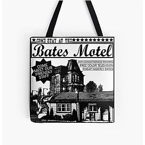 Bates Motel - Black Type All Over Print Tote Bag