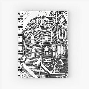 Bates Motel Lino Print Spiral Notebook