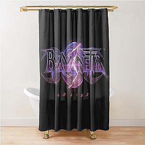 Bayonetta 3 Distressed Logo Shower Curtain