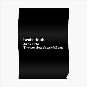 Beabadoobee Aesthetic Cute Quote Lyrics Black Poster RB1007