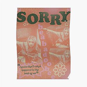 Beabadoobee Sorry poster poster  Poster RB1007