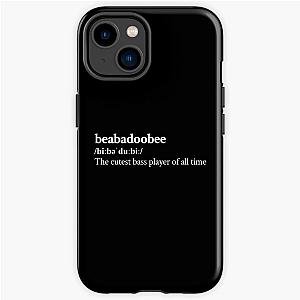 Beabadoobee Aesthetic Cute Quote Lyrics Black iPhone Tough Case RB1007