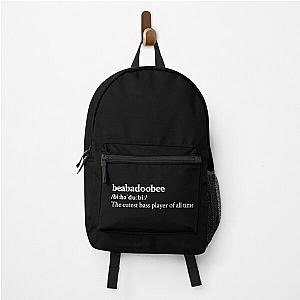 Beabadoobee Aesthetic Cute Quote Lyrics Black Backpack RB1007