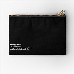 Beastie Boys Aesthetic Quote Lyrics Intergalactic Black Zipper Pouch