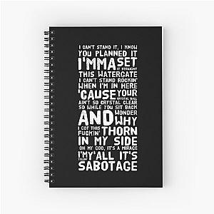 Beastieboys Beastie Boys Sabotage Lyrics Spiral Notebook