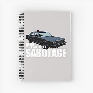 Sabotage Beastie Boys Car Tshirt Spiral Notebook