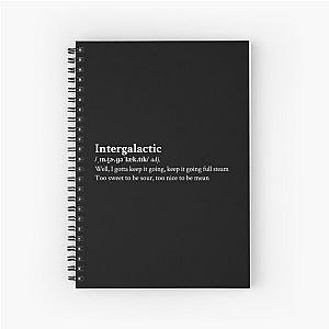 Beastie Boys Aesthetic Quote Lyrics Intergalactic Black Spiral Notebook