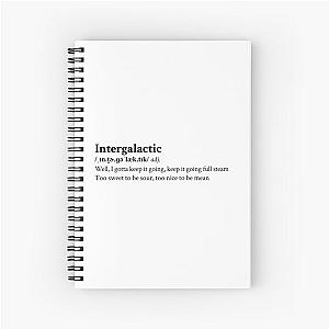 Beastie Boys Aesthetic Quote Lyrics Intergalactic Spiral Notebook