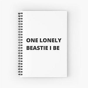 Beastie Boys lyrics - ONE LONELY BEASTIE I BE Spiral Notebook