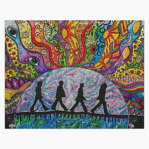 The Beatles Abbey Road inspired psychedelic art Jigsaw Puzzle RB1512