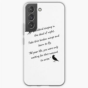 Blackbird Singing In The Dead Of Night  Blackbird Beatles  Beatles Lyrics Hippie  Music Lovers Gift Samsung Galaxy Soft Case RB1512