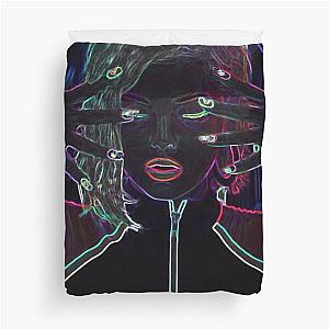 Retro bebe rexha Duvet Cover