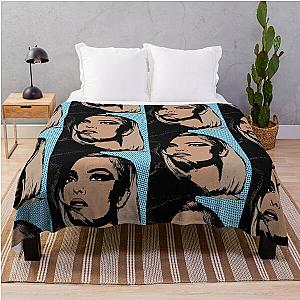 Bebe Rexha style pop art Throw Blanket