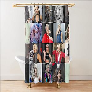 Bebe Rexha Music Photo Collage Shower Curtain