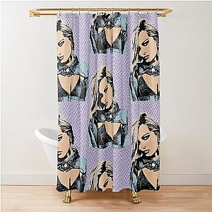 Bebe Rexha pop art Shower Curtain