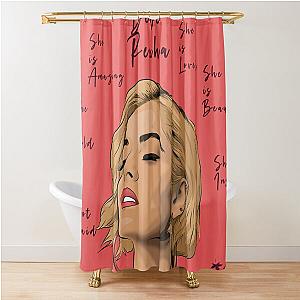 Bebe Rexha Shower Curtain