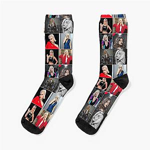 Bebe Rexha Music Photo Collage Socks