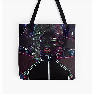 Retro bebe rexha All Over Print Tote Bag