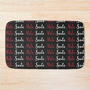 Bad Santa by Becky G (typographic design) Bath Mat