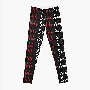 Bad Santa by Becky G (typographic design) Leggings