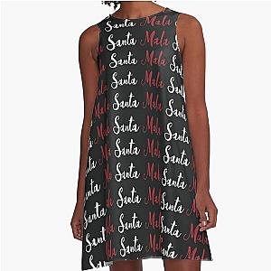 Bad Santa by Becky G (typographic design) A-Line Dress