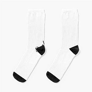 Becky G black and white printed fashionable design art Socks