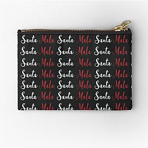 Bad Santa by Becky G (typographic design) Zipper Pouch