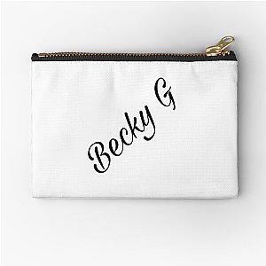 Becky G black and white printed fashionable design art Zipper Pouch