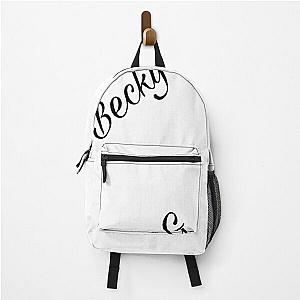 Becky G black and white printed fashionable design art Backpack