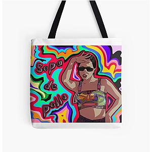 Becky G Chicken Noodle Soup Digital Painting All Over Print Tote Bag