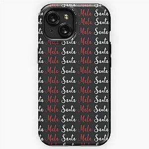 Bad Santa by Becky G (typographic design) iPhone Tough Case