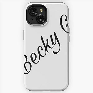 Becky G black and white printed fashionable design art iPhone Tough Case