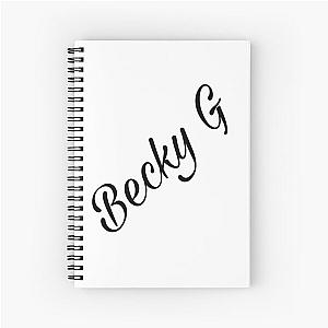 Becky G black and white printed fashionable design art Spiral Notebook